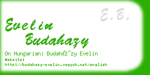 evelin budahazy business card